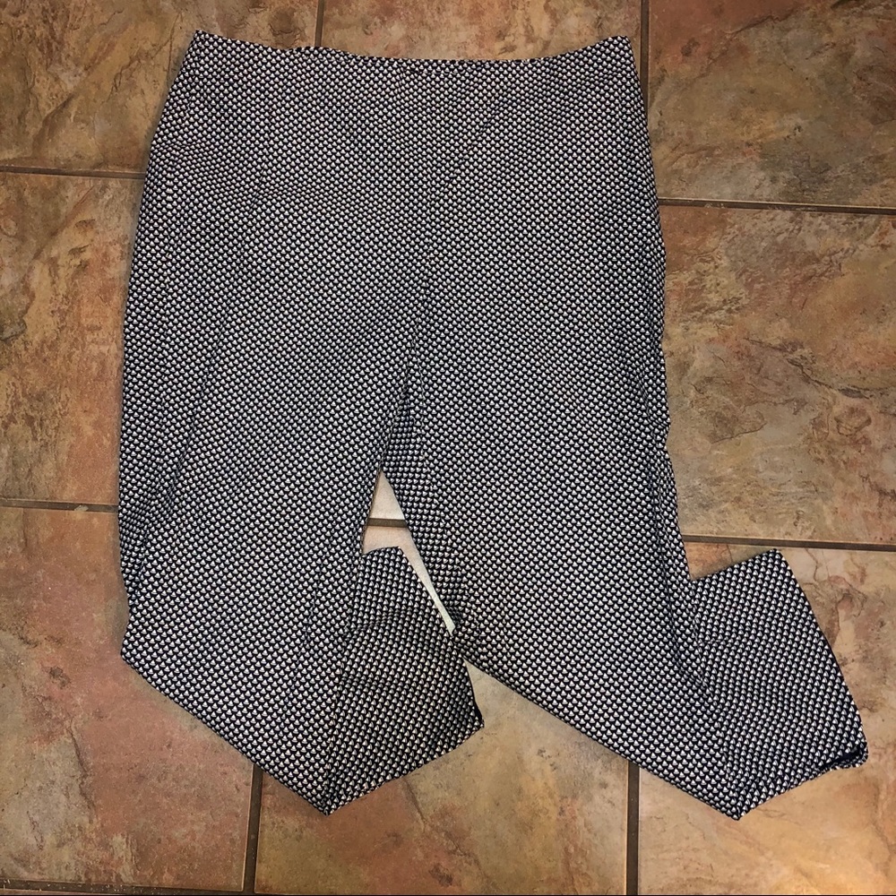 Talbots Heritage Stretch Geometric Pattern Pants - image 2